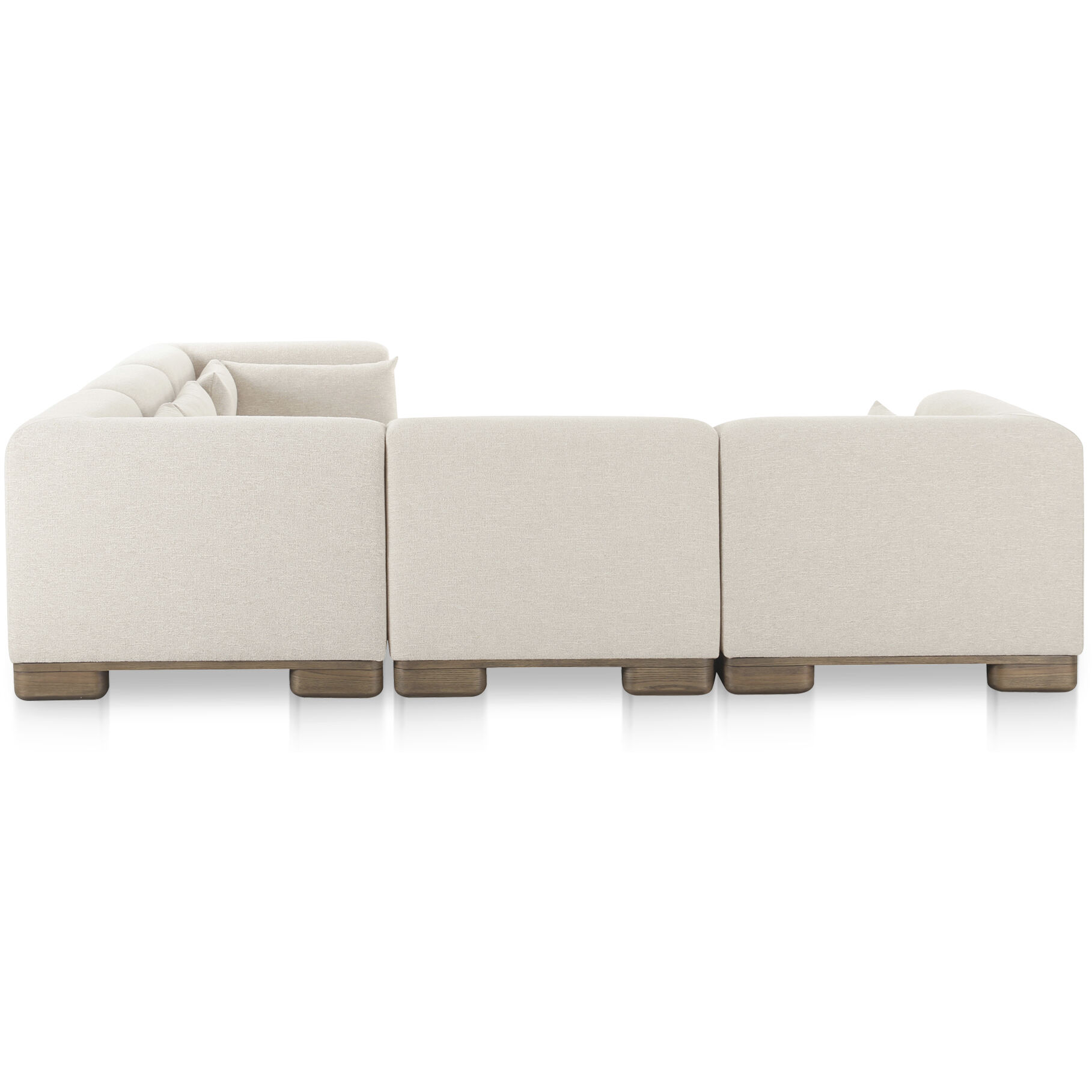June Beige Modular Sectional, Classic L-Shaped